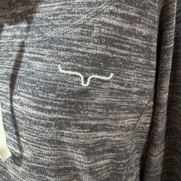 Kimes Womens Cowl Neck Top - X-Large Blue Kimes Ranch Apparel Western Brand - Picture 3 of 8